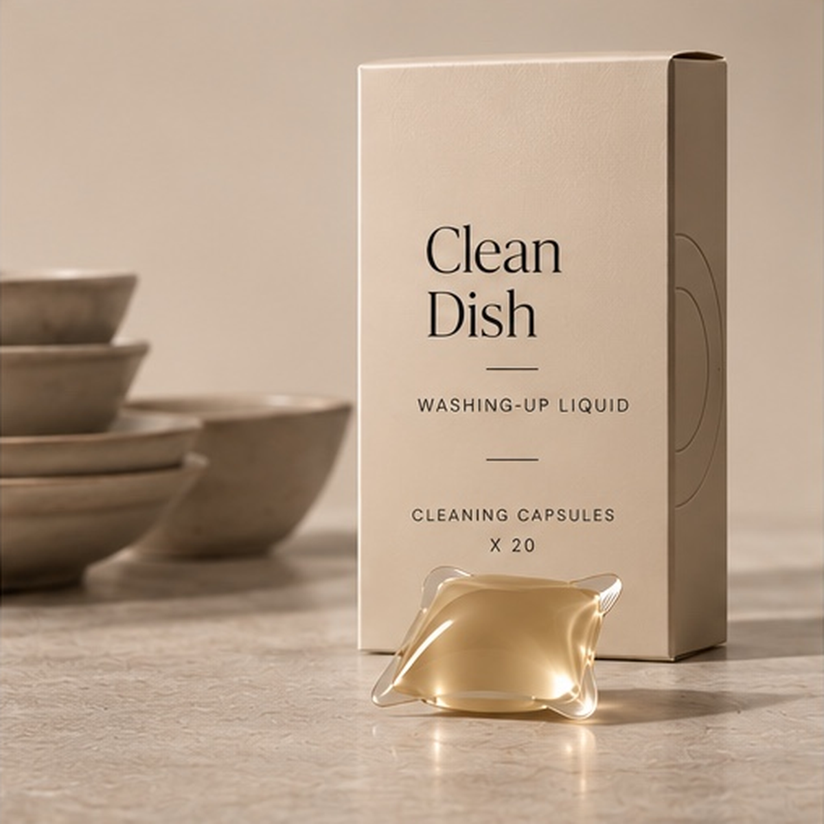 Clean dish capsule